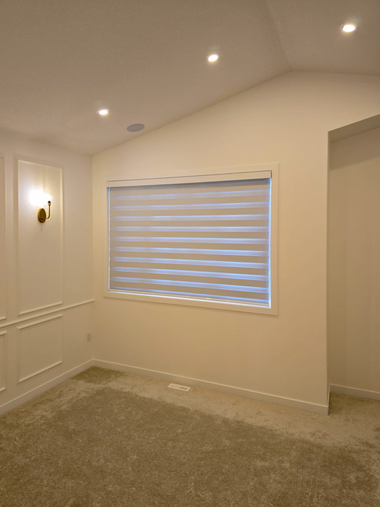 Modern Zebra blinds in Edmonton by Bold Blinds